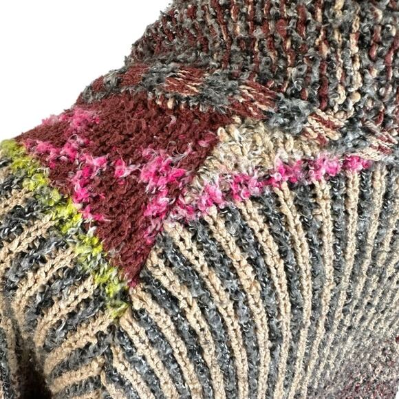 Free People Large Found My Bff Cardi Cardigan Sweater Coat in Sugar and Spice - Picture 10 of 16